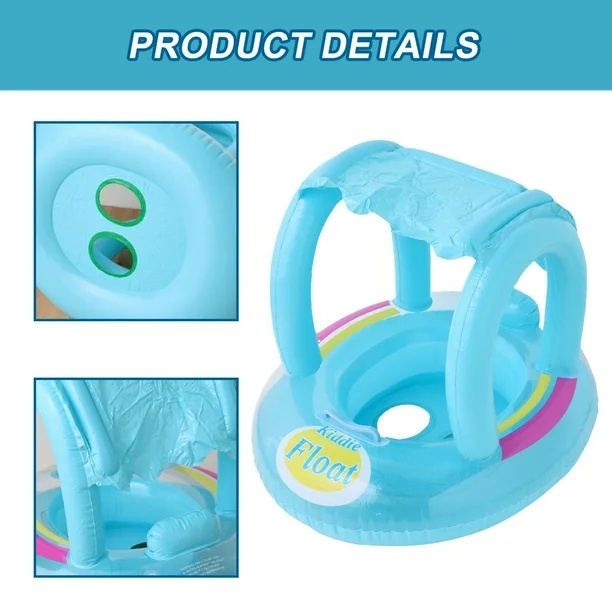 SAINTEVE Bouée gonflable avec tente anti soleil - 1-2 ans