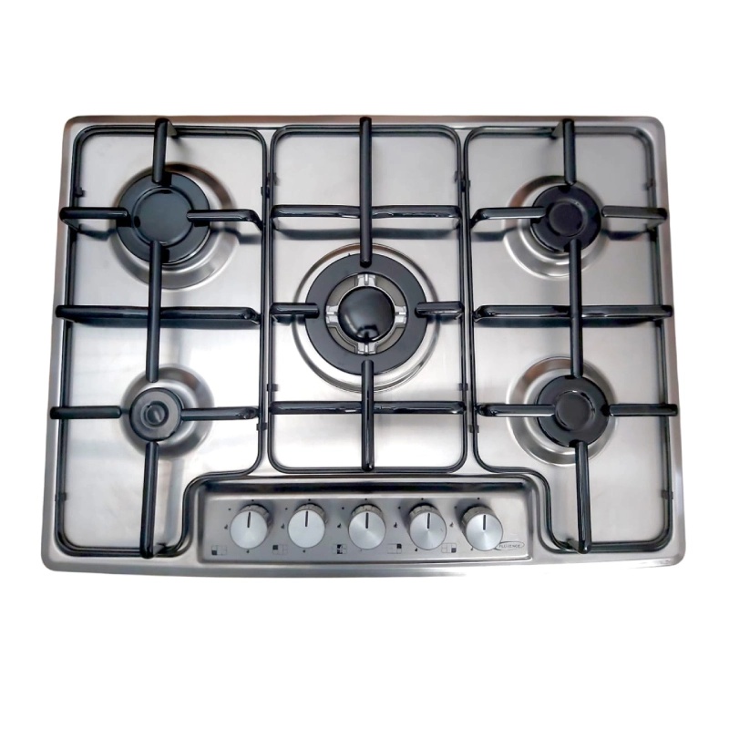 Plaque De Cuisson Florence 5 Feux À Gaz - Inox - 50 x 68cm