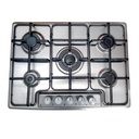Plaque De Cuisson Florence 5 Feux À Gaz - Inox - 50 x 68cm