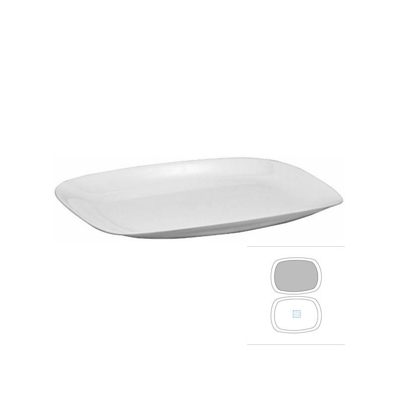Plat rectangulaire Bormioli Rocco Parma 33 x 24cm