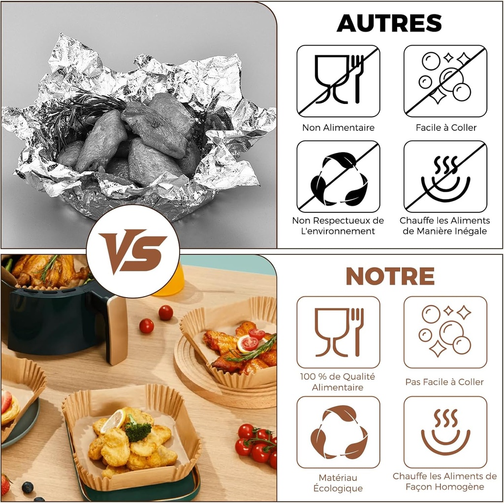 Papier cuisine air Freyr carrée 230 x 45 mm
