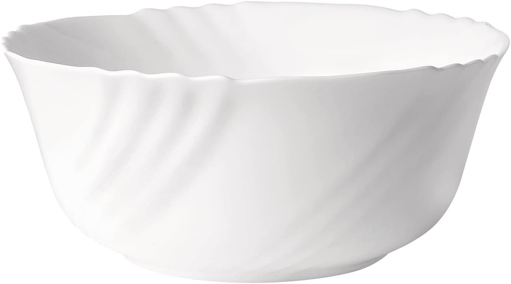 Saladier Bormioli Rocco EBRO Blanc 23 cm, verre opale, 1 pièce
