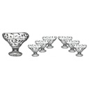 Set de 7 Coupes à Dessert en Verre