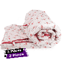 Couette 2 Places 100% Coton 190x235Cm-flamant rose