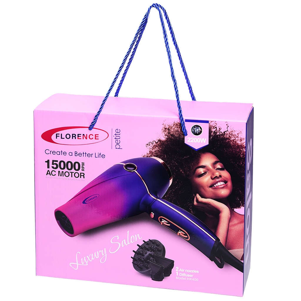 Sèche Cheveux Florence HK400 2200W -Violet