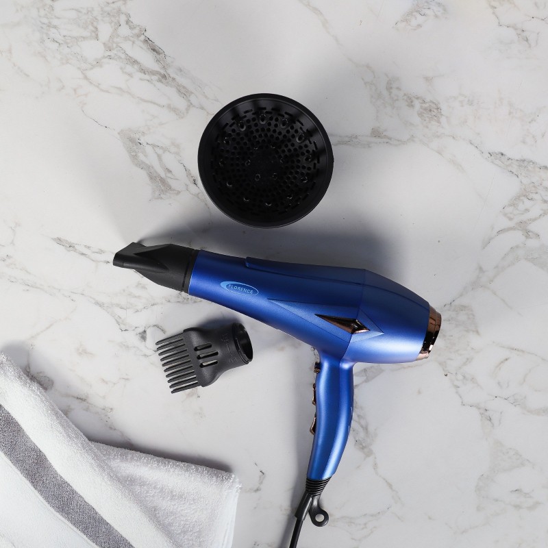 Sèche Cheveux Pro HK-427 FLORENCE 2200W -Bleu