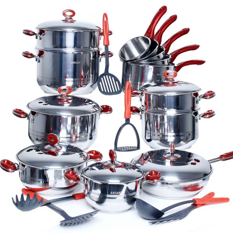 Ensemble De Batterie De Cuisine Inox 25 Pièces ARIAN  18/10