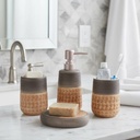 Ensemble de 4 accessoires de salle de bain en céramique GOLDEN HOUSE