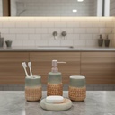 Ensemble de 4 accessoires de salle de bain en céramique GOLDEN HOUSE