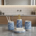 Ensemble de 4 accessoires de salle de bain en céramique GOLDEN HOUSE