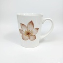 Service à Table 12 Pièces en Porcelaine - Floral Beige