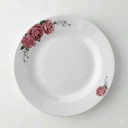 Service à Table 12 Pièces en Porcelaine - Floral Rose