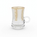 Lot De 6 Verres à Thé Avec Sous-Tasses