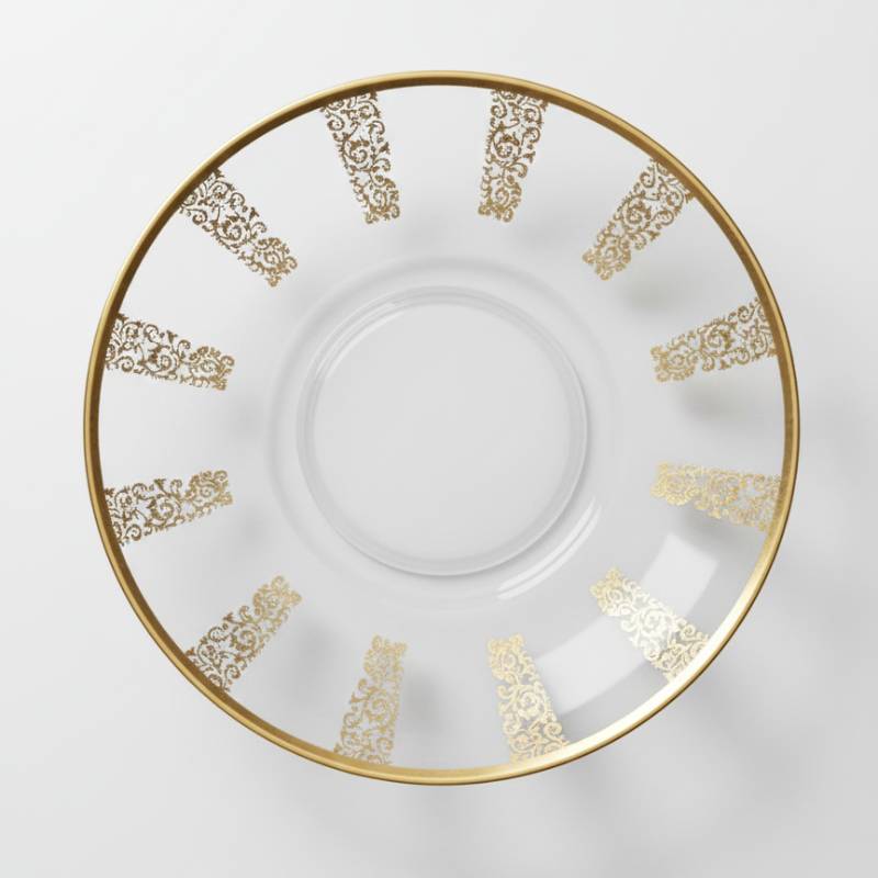 Lot De 6 Verres à Thé Avec Sous-Tasses