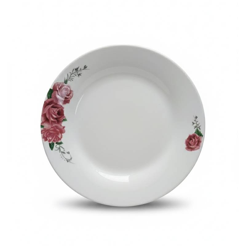 Service à Table 20 Pièces en Porcelaine - Floral Rose