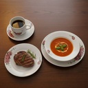 Service à Table 20 Pièces en Porcelaine - Floral Rose