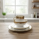 Service de Table 16 Pièces en Porcelaine - Motif 1