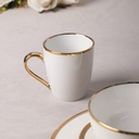 Service de Table 16 Pièces en Porcelaine - Royal Gold Line