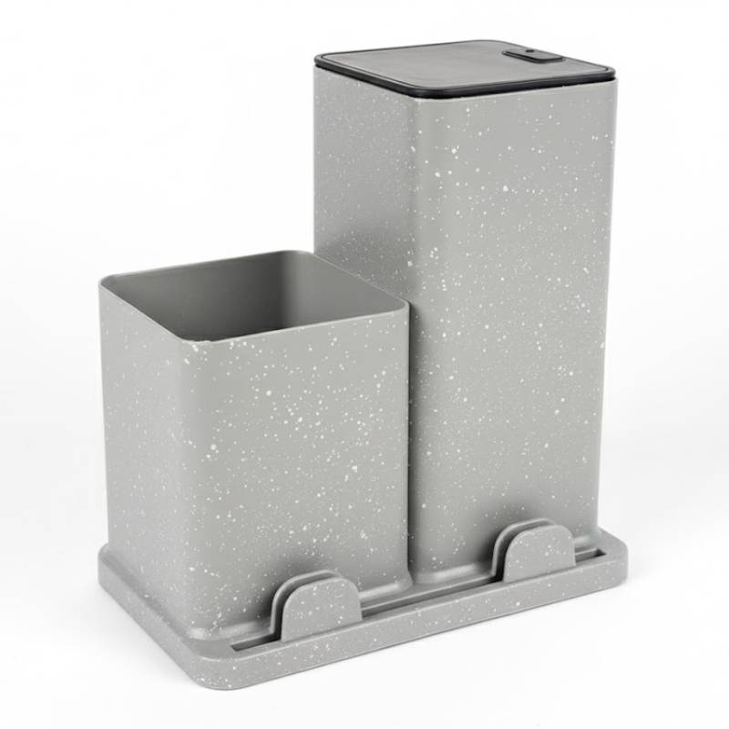 Set d'ustensiles de cuisine 19 pièces en silicone - Gris