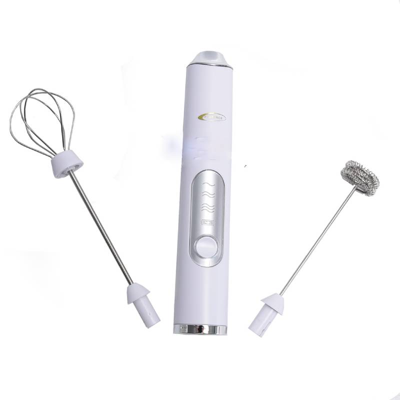 Mousseur à Lait 2 en 1 Rechargeable Florence 4W 9000RPM Blanc