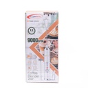 Mousseur à Lait 2 en 1 Rechargeable Florence 4W 9000RPM Blanc