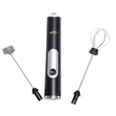 Mousseur à Lait 2 en 1 Rechargeable Florence 4W 9000RPM Noir