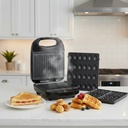 Appareil De Cuisson 3en1 Florence Panini Gaufre Zouza 1400W- Noir