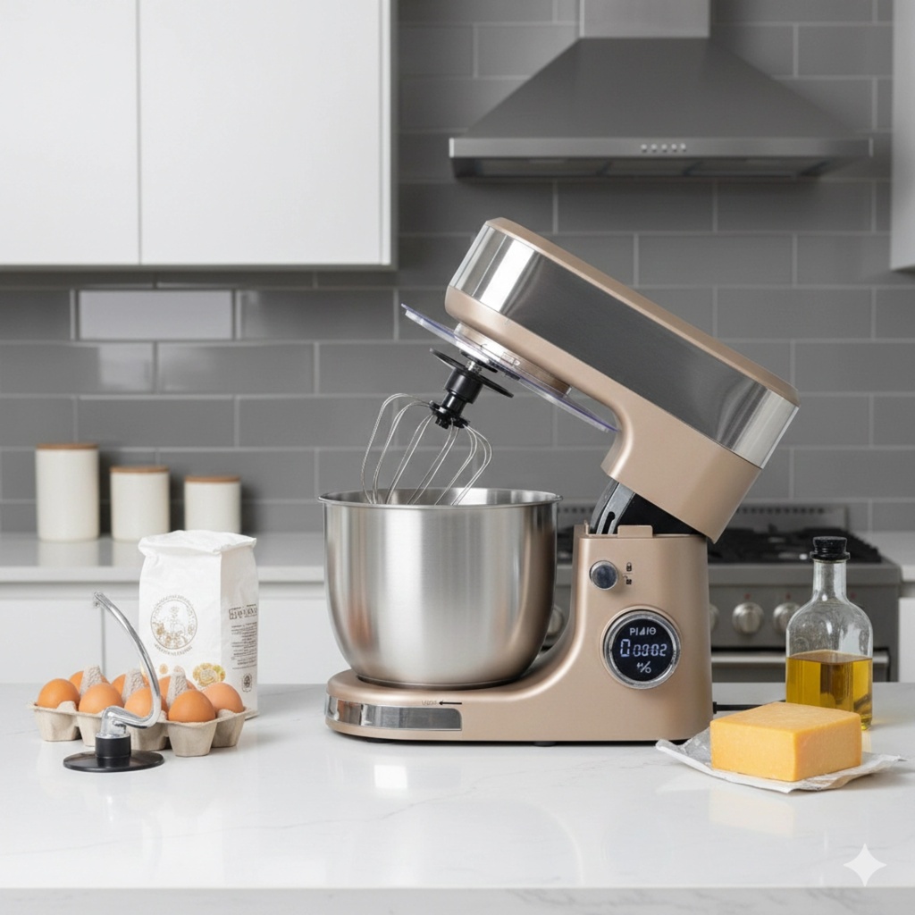 Robot Pétrin FLORENCE 5L avec afficheur SM-6466AE - 1300W - Gold