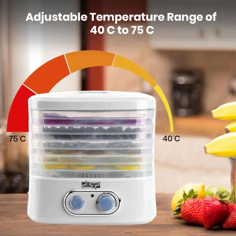 Déshydrateur Alimentaire DSP a 5 Etages 75°C 240W