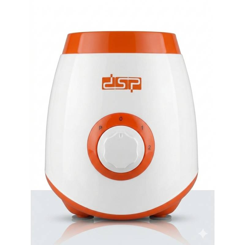 Mixeur blender électrique DSP avec moulin à café/épices inclus -350W-1,5L-Orangé