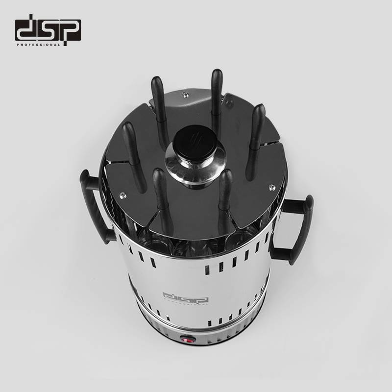 Barbecue Électrique Vertical DSP 6 Fourchettes 1000W – Rotation Automatique