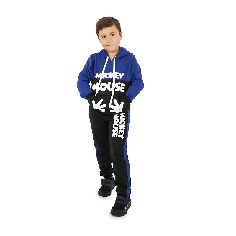 [JC6BR-2] Jogging Pour Enfant Mickey Mouse Celina (Bleu roi-Noir)