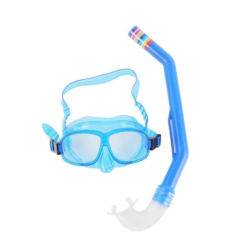 [MT2875-8GO-Bleu] FEILANG Kit de plongée Masque et Tuba - Enfant - 3+ans (Bleu)