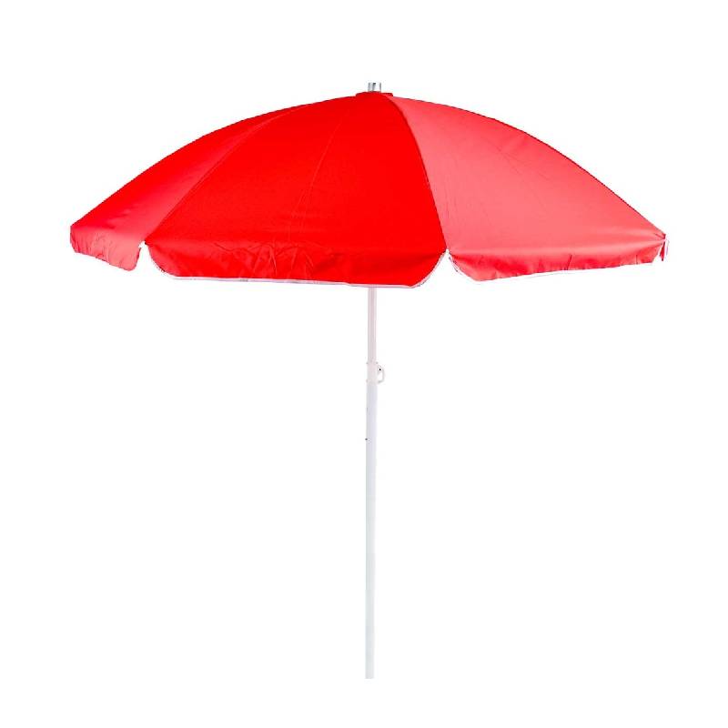 [PGU2876-4GO-Rouge] Parasol De Plage - 2 Mètres - Couleur Unique (Rouge)