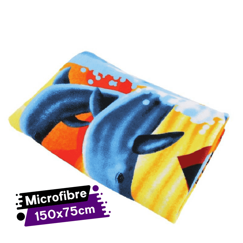 [SB2877-3GO-Motif 1] Serviette de Plage en Microfibre - 150 x 75 cm (Motif 1)