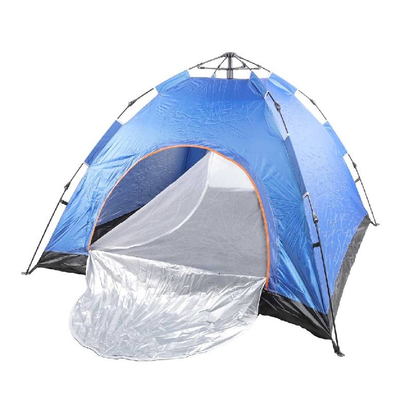 [T2876-8GO-Bleu] Tente Automatique Pour Plage Et Camping 200 X 200 X 135 Cm 4 Places (Bleu)