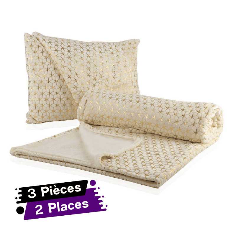 [C0009-GO-Motif 1] Ensemble de 3 pièces Couvre lit Ultimate-200X240cm (Motif 1)