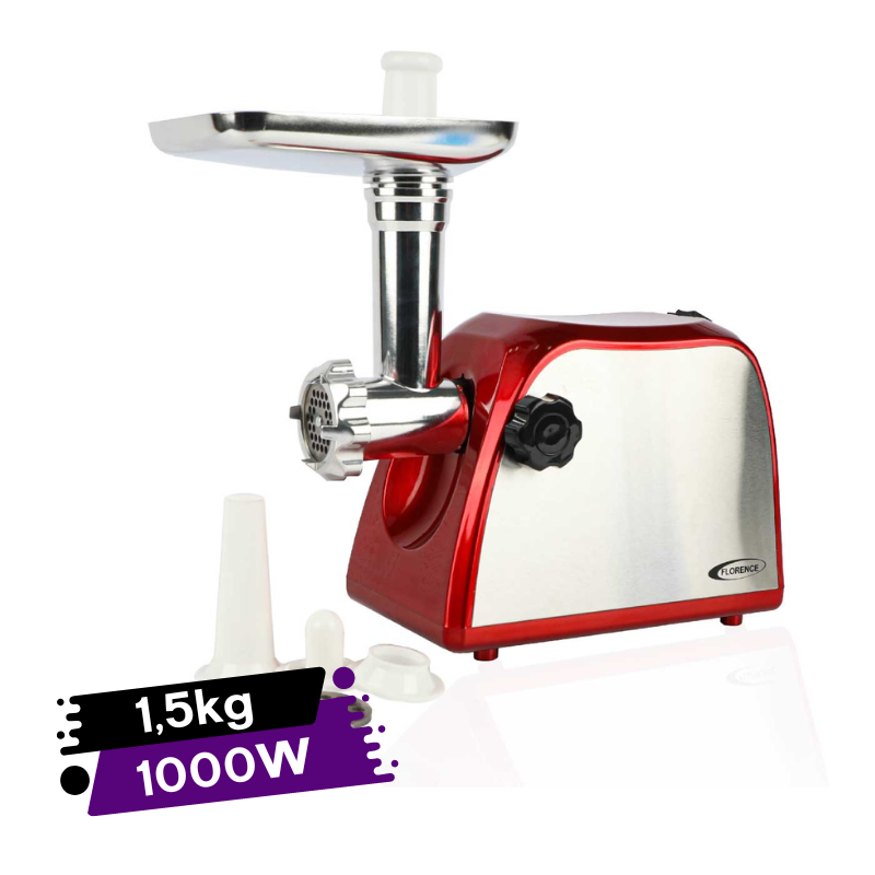 Hachoir À Viande Rouge FLORENCE 1000 W