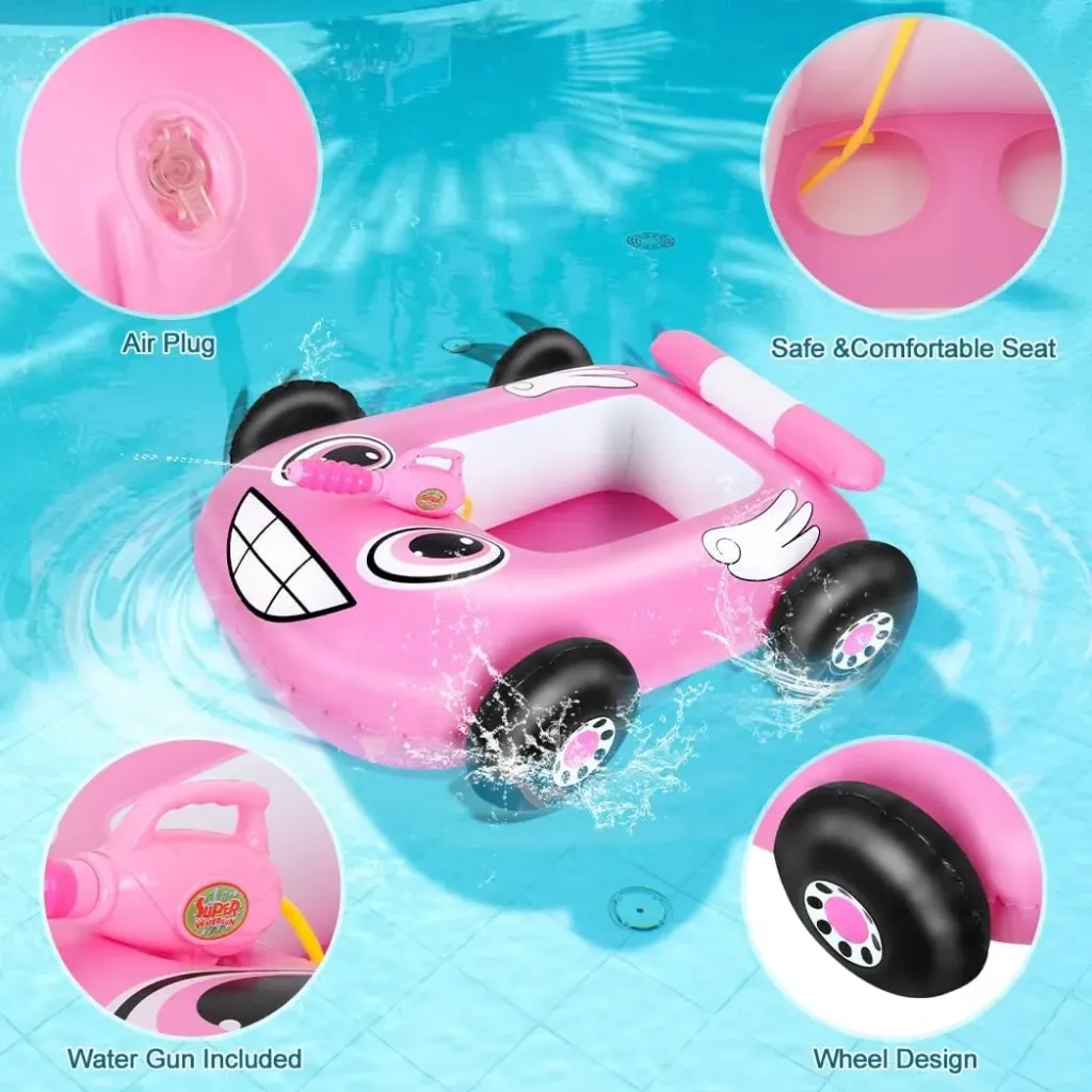Bouée gonflable pour enfants voiture avec Pistolet d'eau