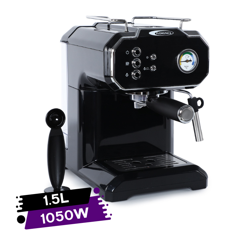 Machine À Café Expresso Cappuccino Latte FLORENCE 1050W 1.5L