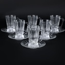 Coffret De 6 Verres À Thé Et Sous Tasse LUMINARC  8.5 CL