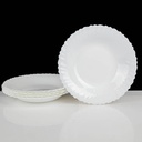 Lot de 6 Assiettes LUMINARC FESTON Creuses Blanc 23 cm