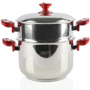 Enzo Couscoussier - Inox - 24cm - 8 Litres