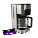 Cafetière Électrique 1.5 Litres 900W FLORENCE  Avec Un Bol En Verre