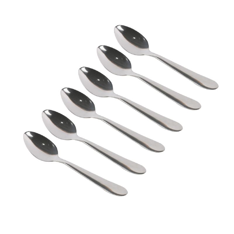 Lot De 6 Cuillères Moyennes De Table En Acier Inoxydable 14.5 Cm