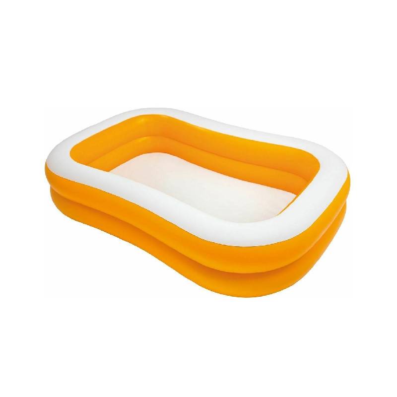 Piscine Gonflable avec 2 Anneaux INTEX 229 x 152 x 48 cm Orange