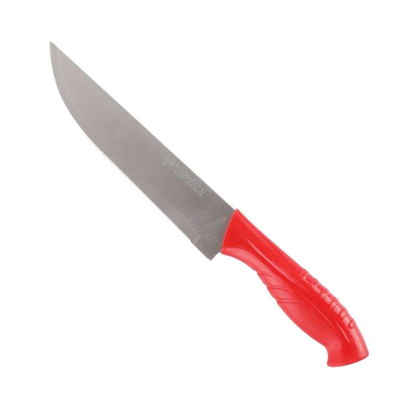 Couteau de chef en acier inoxydable - 20 cm (8") Rouge