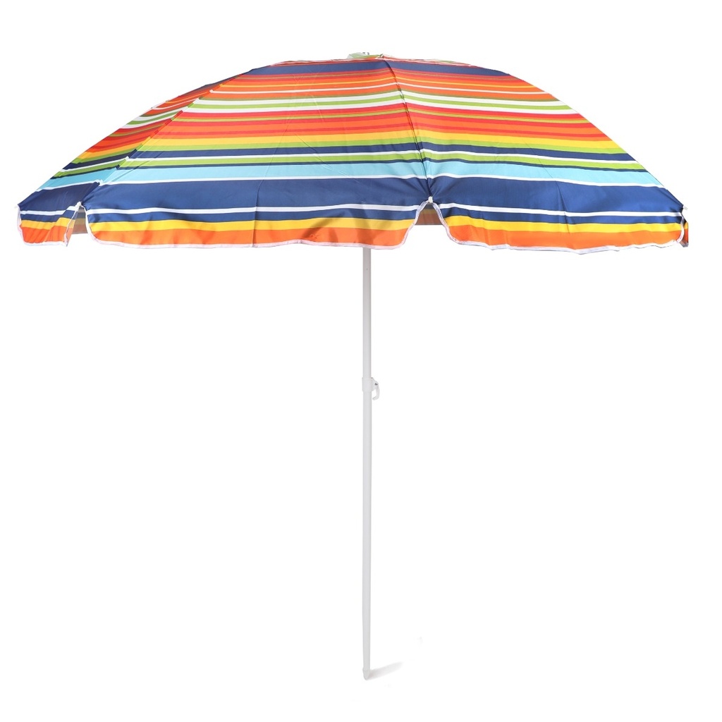 Parasol De Plage - 2,4 Mètres - MULTICOULEUR-Tête Inclinable