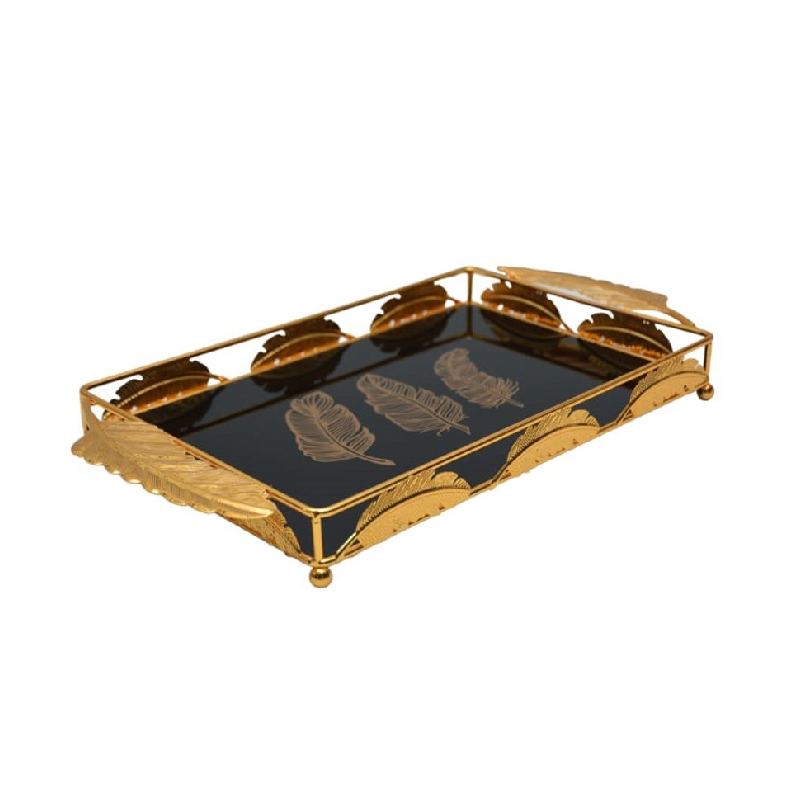 Plateau De Décoration Plume 42 x 29 Cm