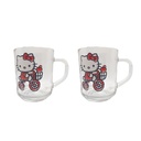 KID MUG Coffret 2 verre HELLO KITTY-AZUR Glass  24 Cl